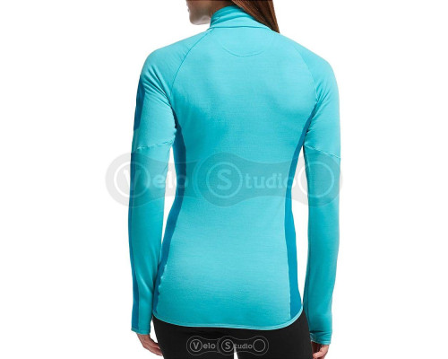 Термокофта Icebreaker Atom LS Zip WMN aquamarine/alpine/alpine S