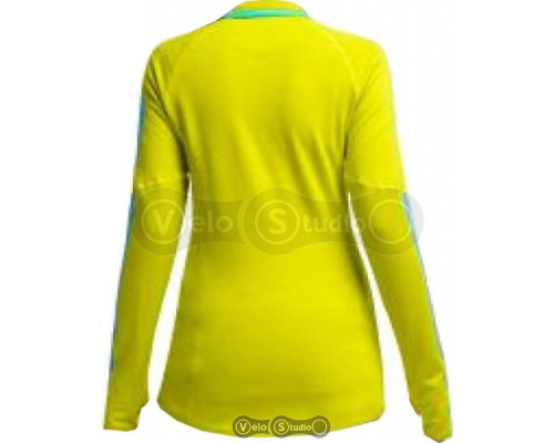 Термокофта Icebreaker Atom LS Zip WMN chartreuse/glacier/white M