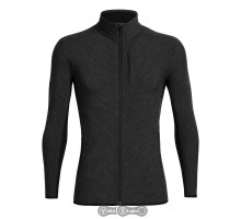 Термокофта Icebreaker Descender LS Zip Jet Heather/Black XL