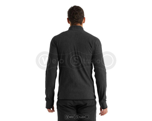 Термокофта Icebreaker Descender LS Zip Jet Heather/Black XL