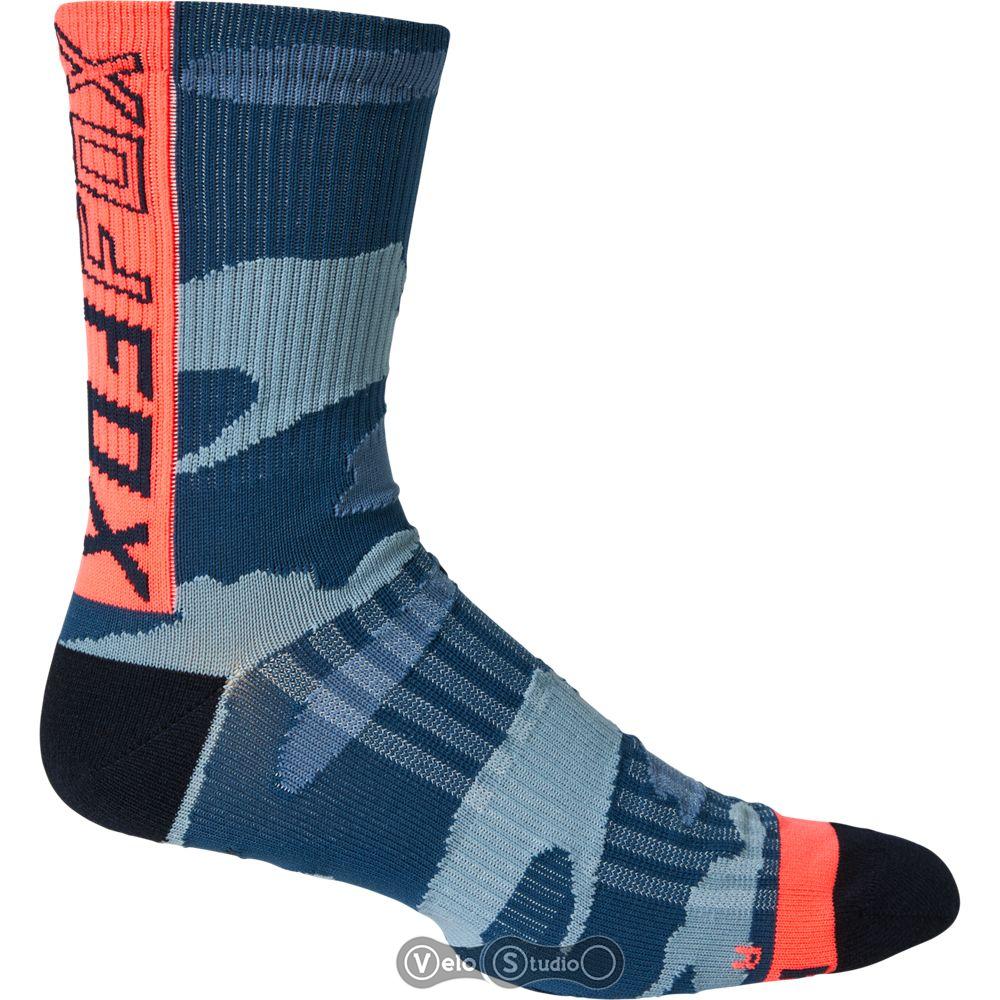 Велоноски FOX 6 Ranger Blue Camo S/M ( 38-42 размер)
