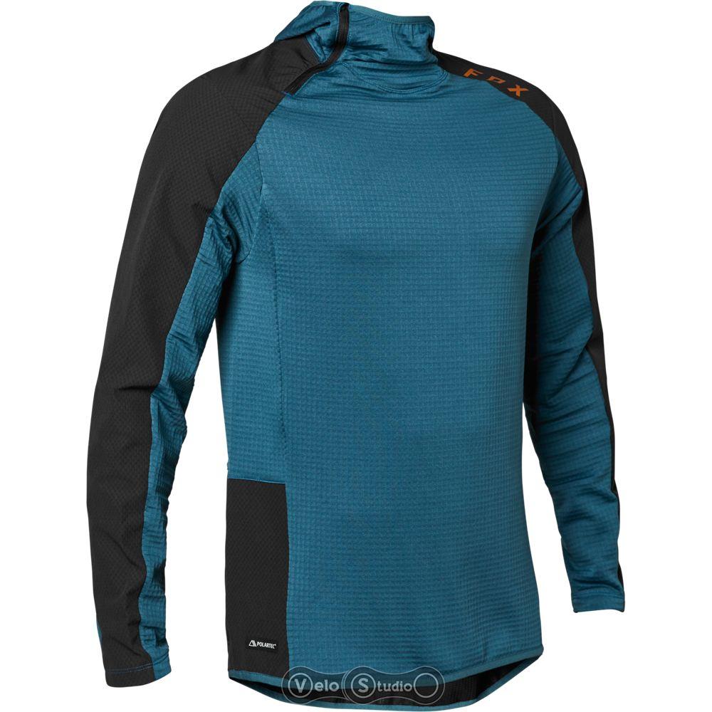 Зимняя термоджерси FOX Defend Thermo Hoodie Slate Blue размер L