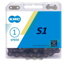 Цепь KMC S1 Single-Speed 112 звеньев + замок