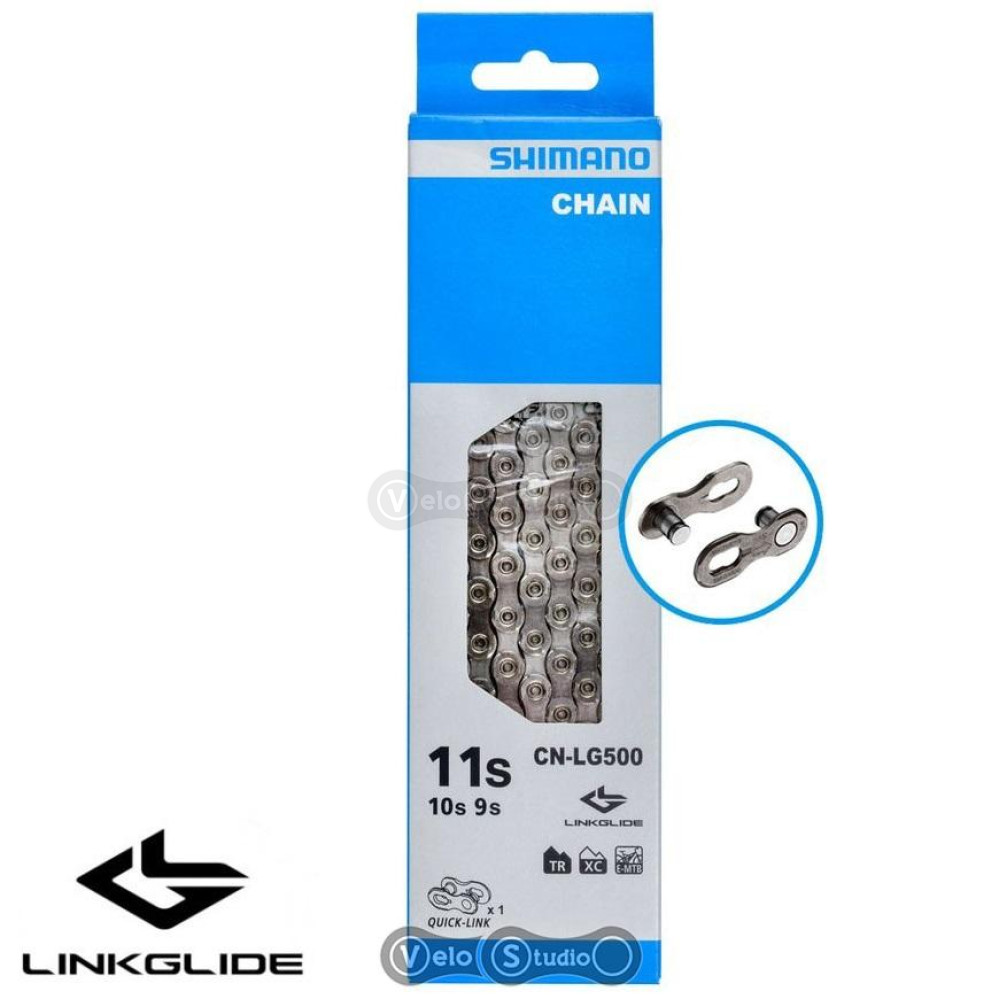 Цепь Shimano CN-LG500 Linkglide 10/11 скоростей 126 звеньев
