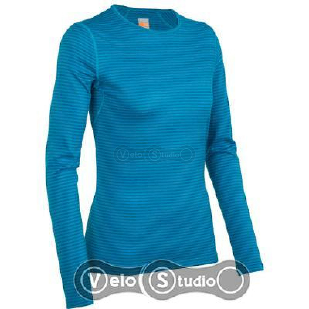 Термофутболка Icebreaker BF 200 Oasis LS Crewe WMN Stripe cruise overdye L