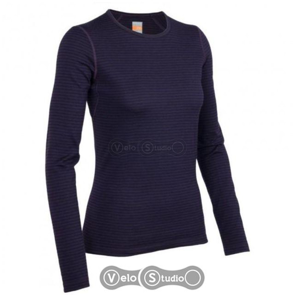 Термофутболка Icebreaker BF 200 Oasis LS Crewe WMN Stripe lotus overdye M