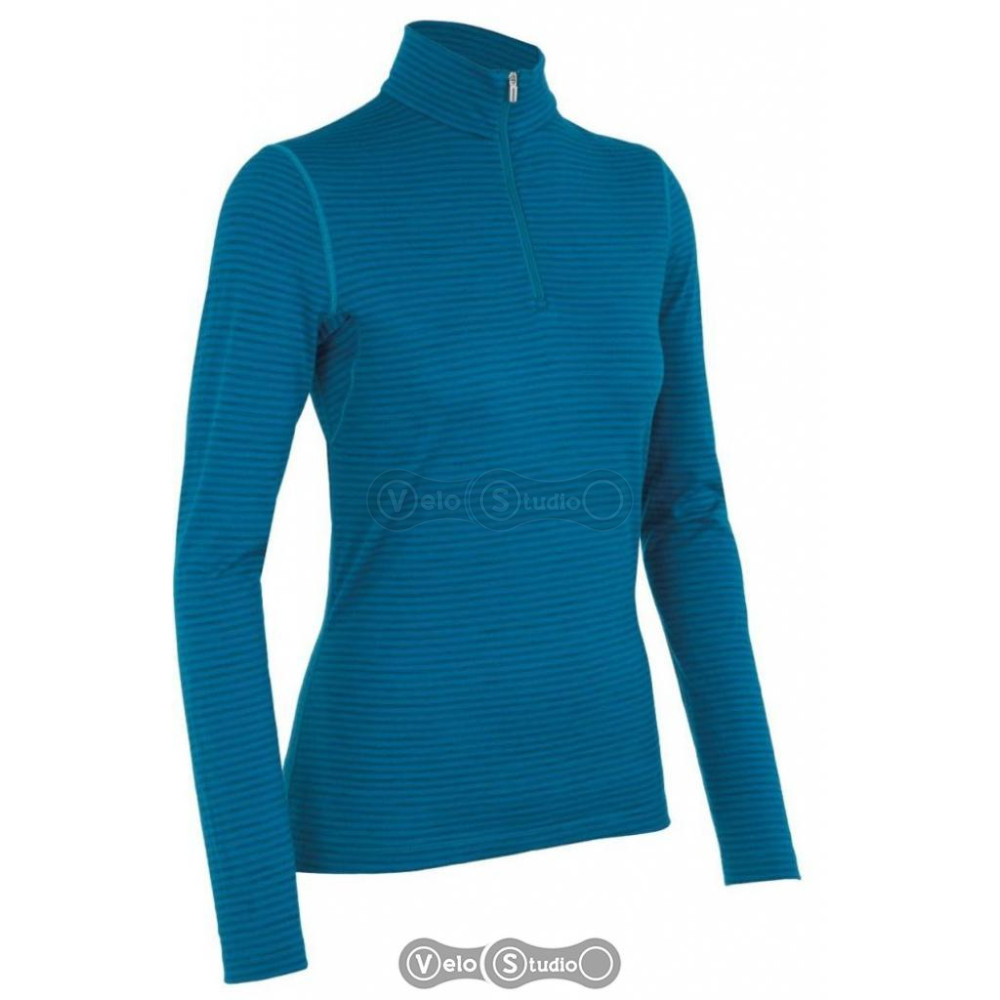 Термофутболка Icebreaker BF 200 Oasis LS Half Zip WMN Stripe cruise M