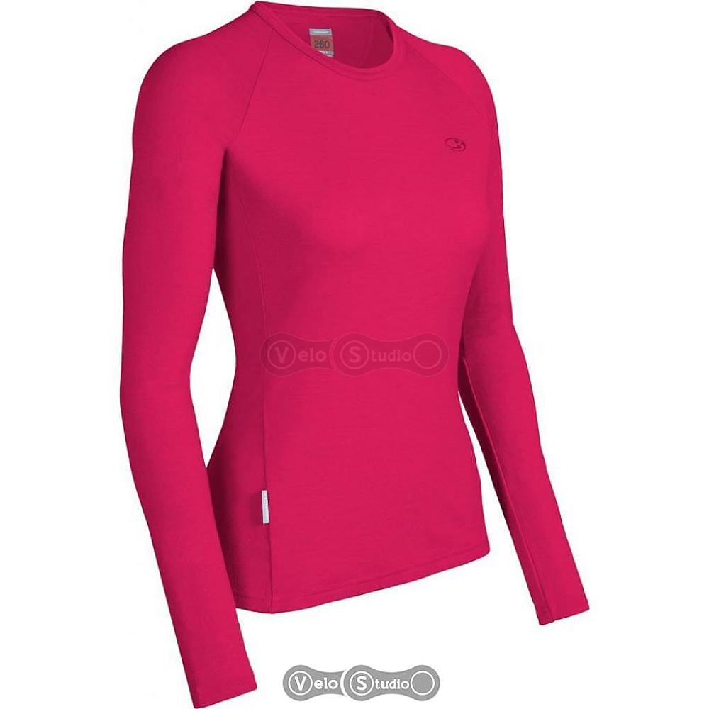 Термофутболка Icebreaker BF 260 LS Crewe WMN cerise L