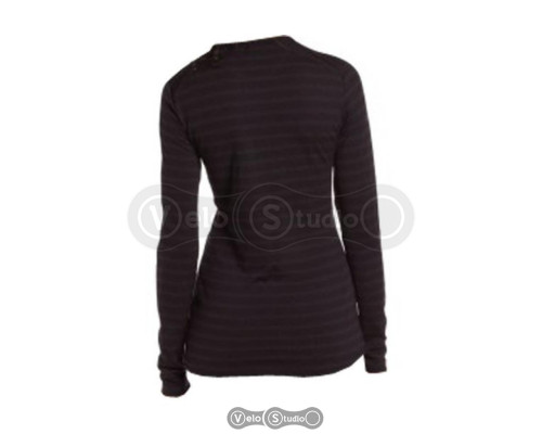 Термофутболка Icebreaker BF 260 Tech Top LS Crewe WMN Stripe cognac M