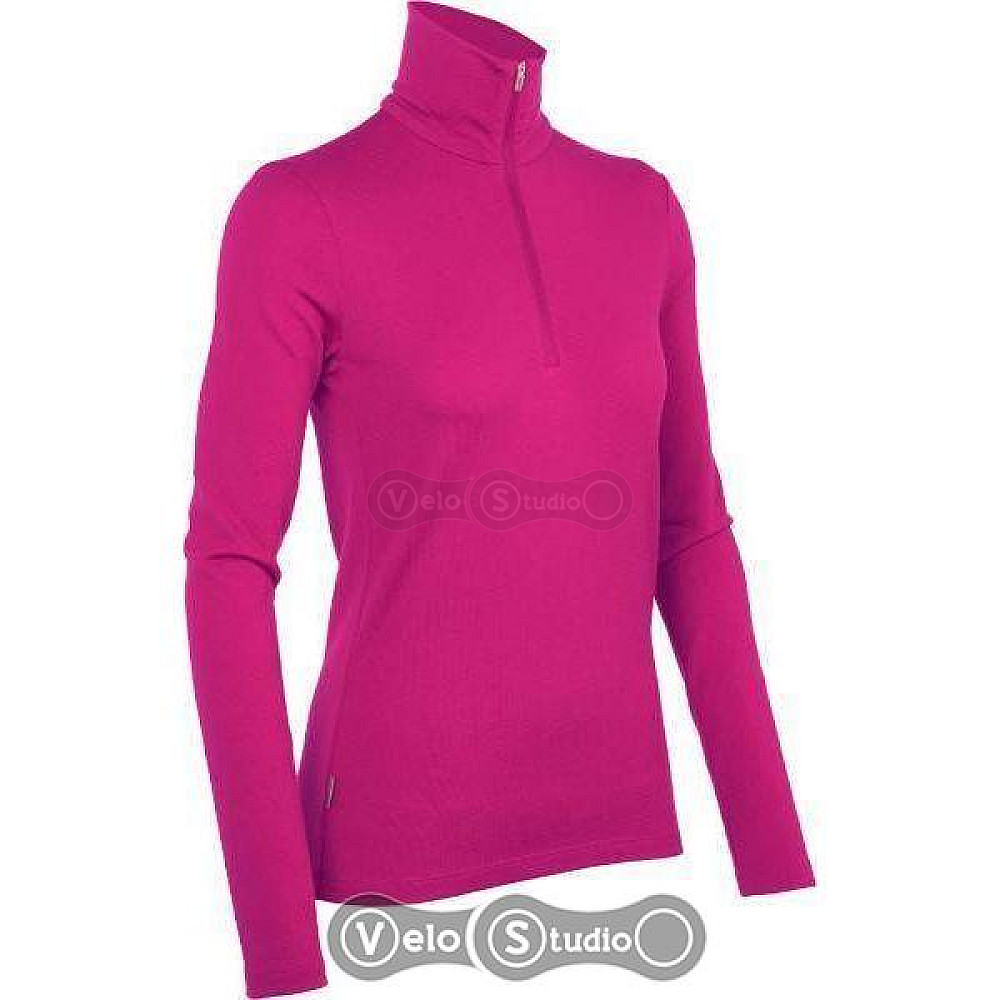 Термофутболка Icebreaker BF 260 Tech Top LS Half Zip WMN magenta S