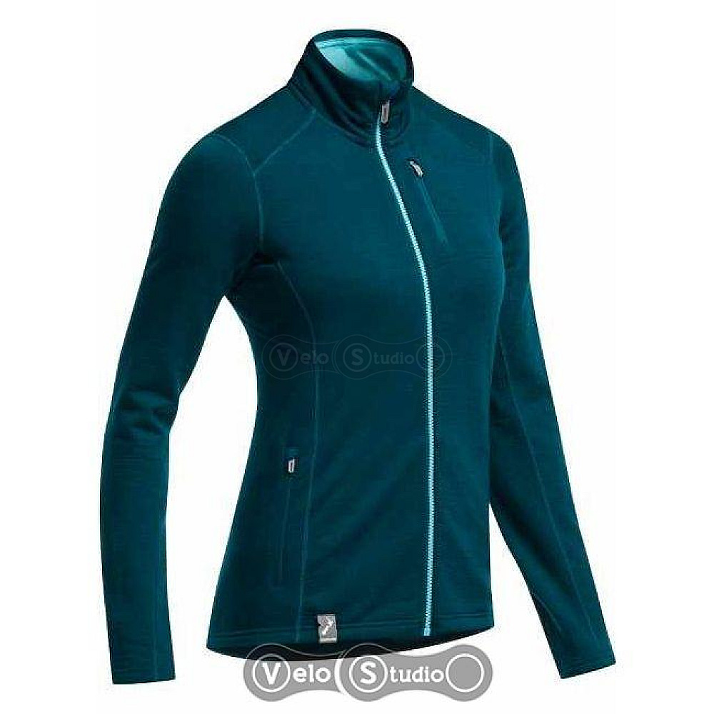 Термокофта Icebreaker Cascade LS Zip stripe WMN night overdye/glacier M