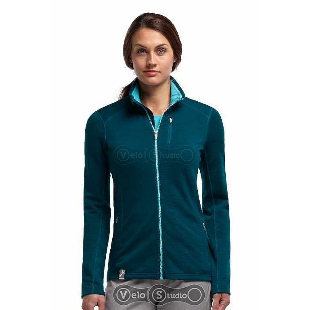 Термокофта Icebreaker Cascade LS Zip stripe WMN night overdye/glacier M