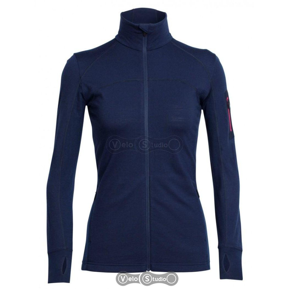 Термокофта Icebreaker Terra LS Zip WMN admiral/pop pink XS