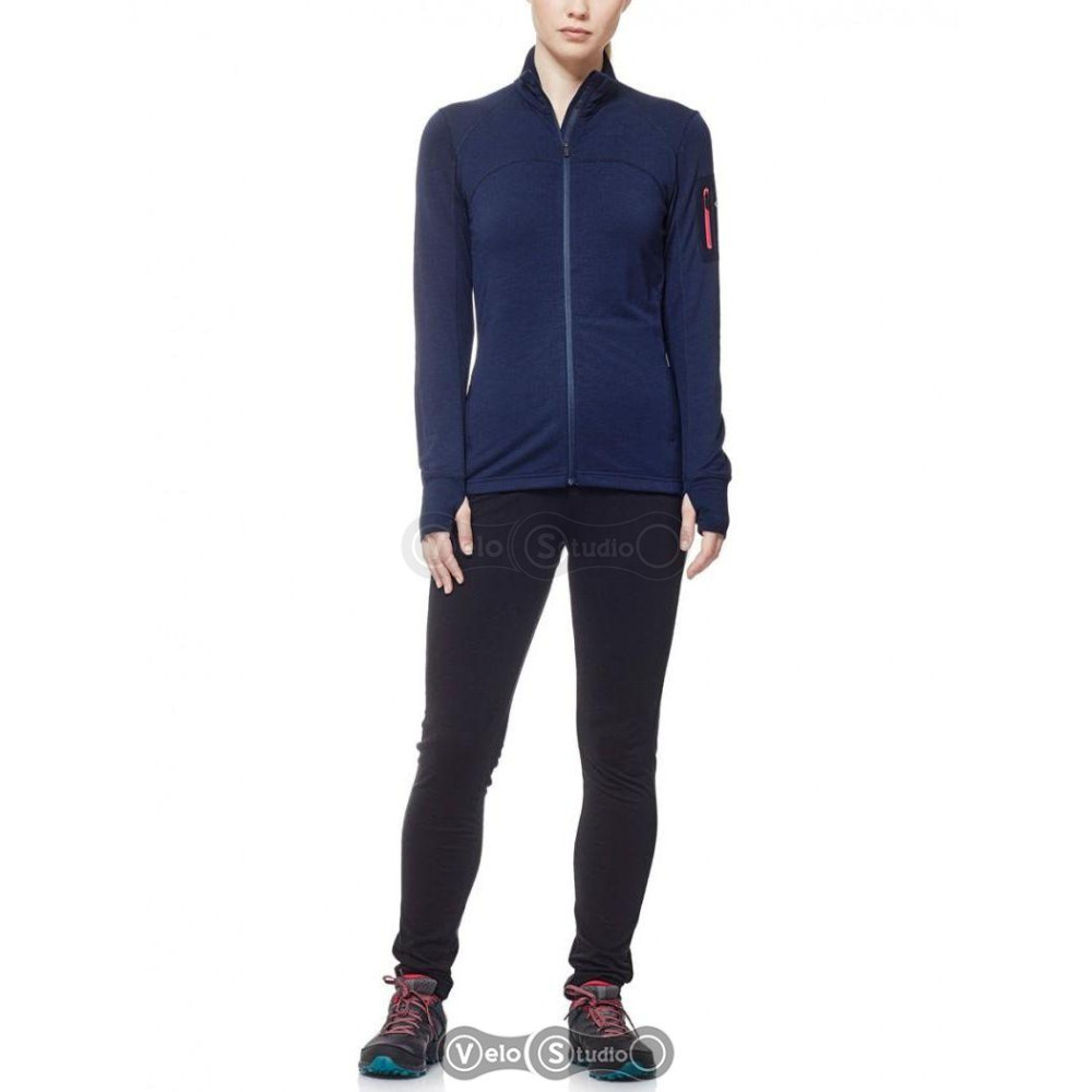 Термокофта Icebreaker Terra LS Zip WMN admiral/pop pink XS