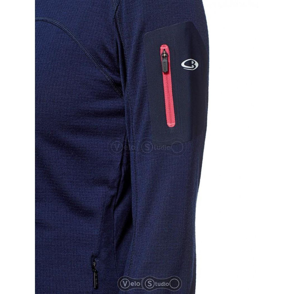 Термокофта Icebreaker Terra LS Zip WMN admiral/pop pink XS