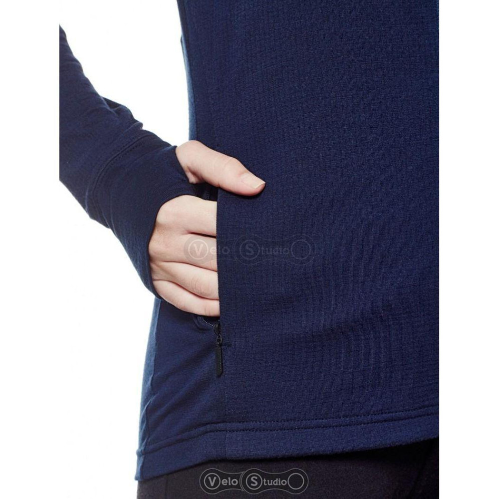 Термокофта Icebreaker Terra LS Zip WMN admiral/pop pink XS