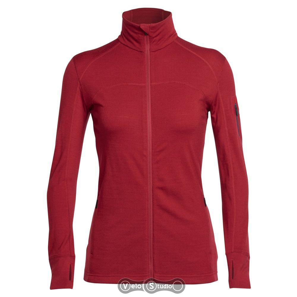 Термокофта Icebreaker Terra LS Zip WMN oxblood/stealth M