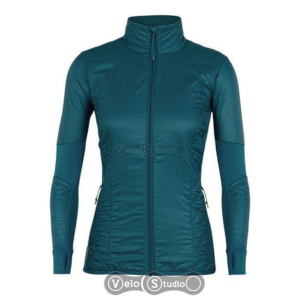 Жіноча куртка Icebreaker Helix LS Zip Kingfisher/Jet HTHR S
