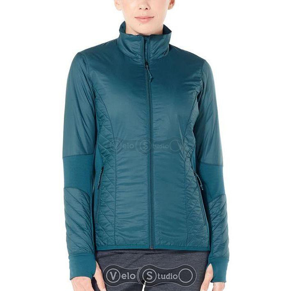 Жіноча куртка Icebreaker Helix LS Zip Kingfisher/Jet HTHR S