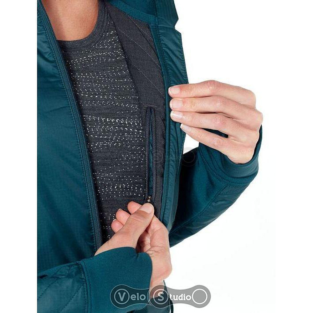 Жіноча куртка Icebreaker Helix LS Zip Kingfisher/Jet HTHR S
