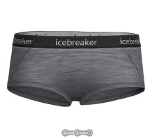 Термотруси жіночі Icebreaker Sprite Hot pants WMN gritstone hthr/Black XS