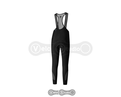 Шорты велосипедные Shimano Vertex с лямками чёрные, размер S